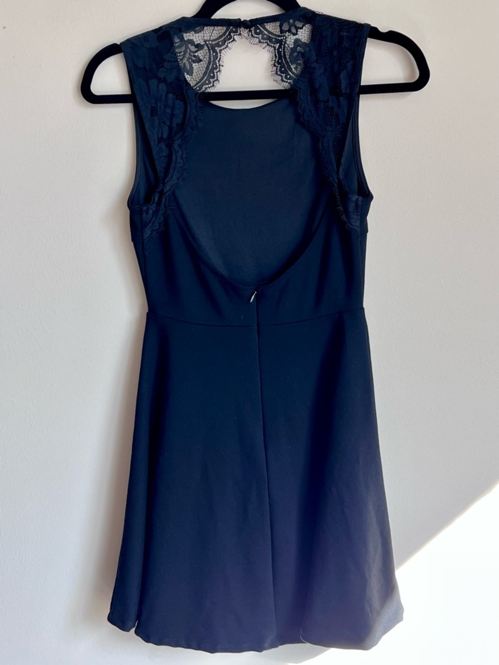 Lulu's Sleek Black Sleeveless Fit-and-Flare Mini Dress - Picture 4 of 6
